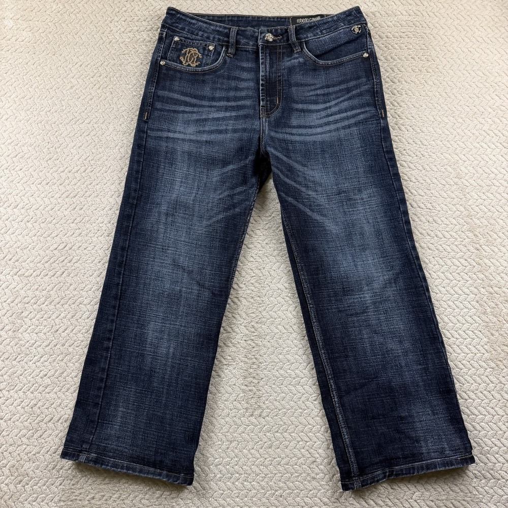 Roberto Cavalli Firenze Jeans Men's 32x24 (hemmed) Luxury denim Made in Italy - Picture 2 of 16